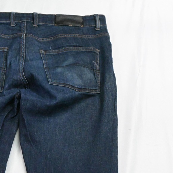 Frank + Oak 32 x 32 Dylan Slim Dark Rinse Denim‎ Jeans - Picture 5 of 7